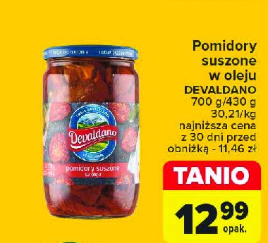 Pomidory suszone Devaldano promocja