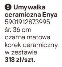Umywalka ceramiczna Enya promocja w Castorama