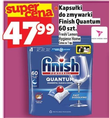 Kapsułki do zmywarki Finish Quantum 60 szt. promocja w TOPAZ
