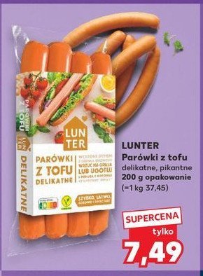 Parówki tofu delikatne Lunter promocja w Kaufland