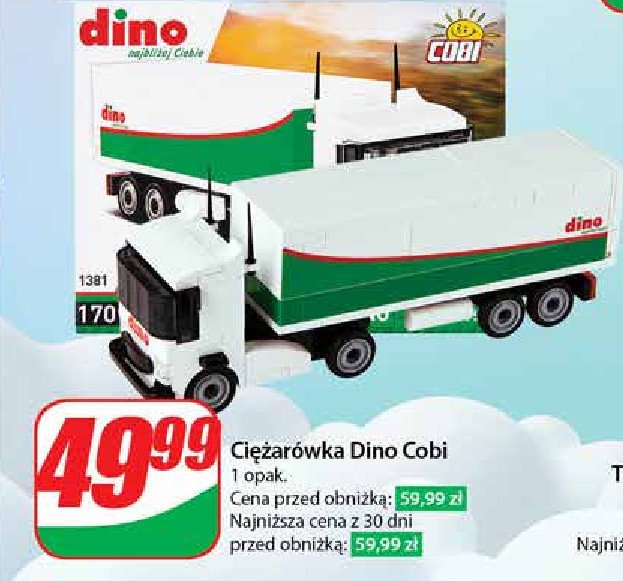 Ciężarówka dino Cobi promocja w Dino