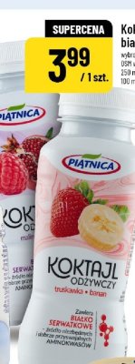 Koktajl białkowy truskawka-banan Piątnica promocja w POLOmarket