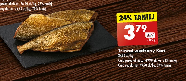 Trewal wędzony tusza solona KARI promocja