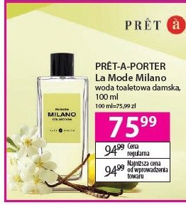 Woda perfumowana Pret-a-porter milano promocja