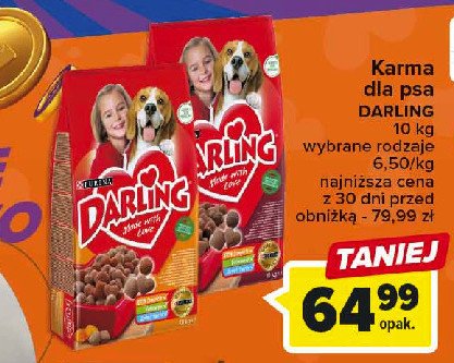 Karma dla psa dr贸b-warzywa Purina darling promocja