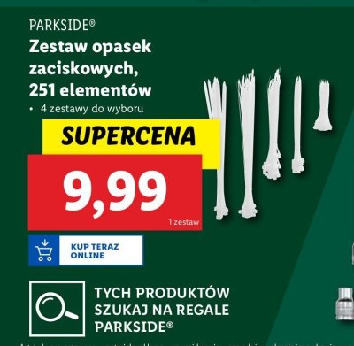 Opaski do kabli Parkside promocja