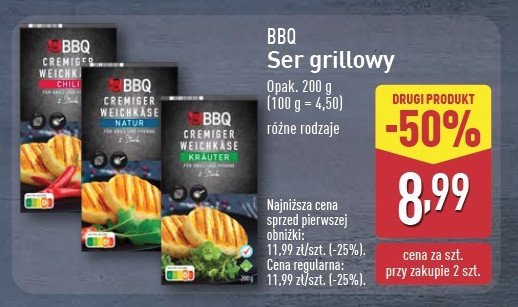 Ser grillowy z chilli BBQ (MIĘSO) promocja w Aldi