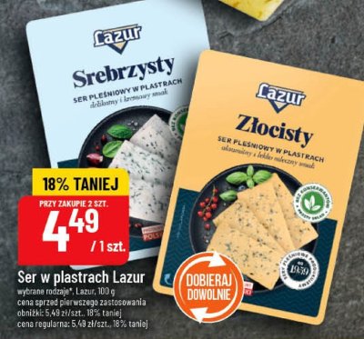 Ser w plastrach Lazur Srebrzysty promocja w POLOmarket