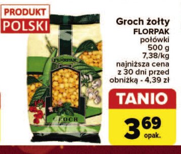 Groch żółty Florpak promocja w Carrefour