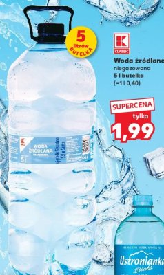 Woda niegazowana K-classic promocja