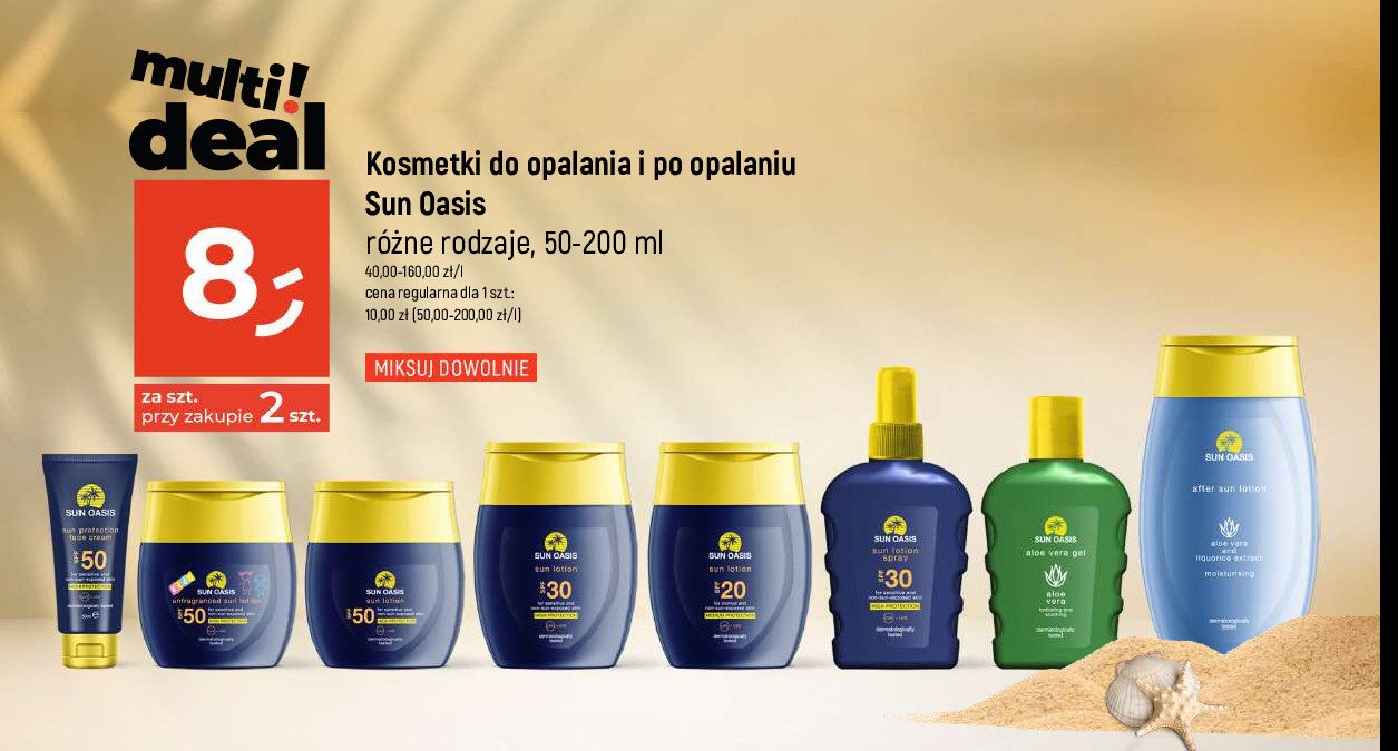 Żel po opalaniu ciała aloe vera Sun oasis promocja