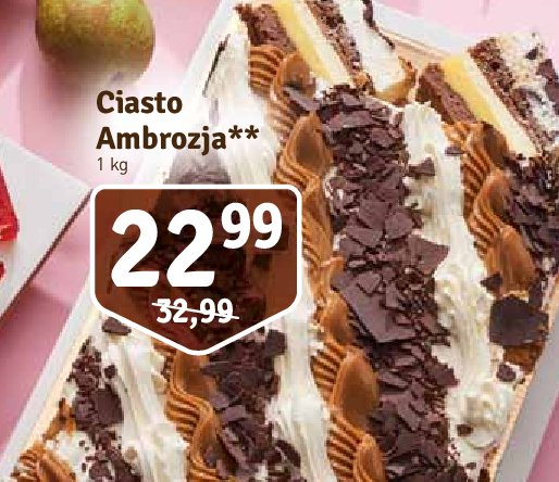 Ciasto ambrozja promocja