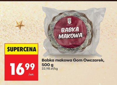Babka makowa Gom Owczarek promocja w Biedronka