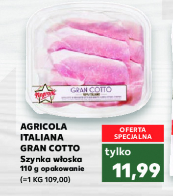 Szynka włoska gran cotto promocja w Delikatesy Centrum