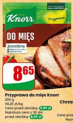 Przyprawa do mięs Knorr promocja w Dino