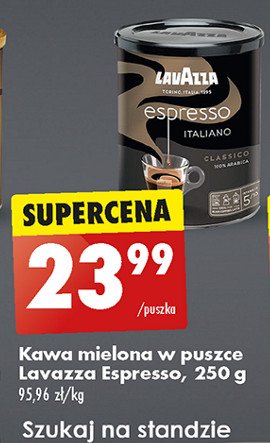 Kawa - puszka Lavazza espresso italiano promocja