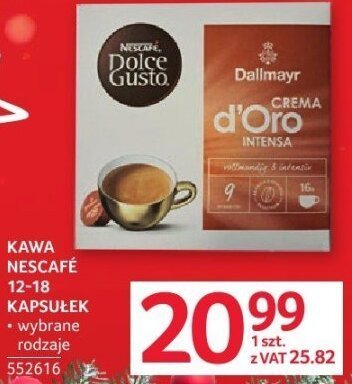 Kawa Nescafé Dolce Gusto promocja w Selgros