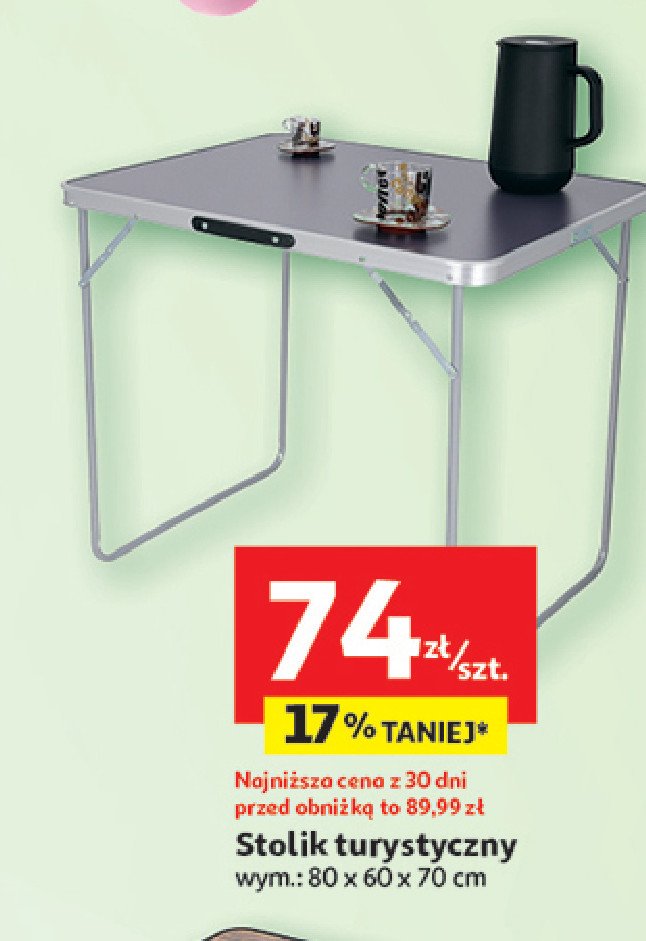 Stolik turystyczny promocja