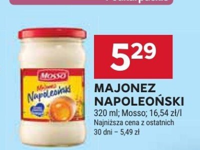 Majonez Napoleoński Mosso promocja w Stokrotka