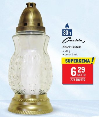 Znicz Listek Candela promocja w Makro