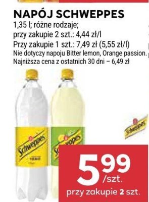 Napój SCHWEPPES promocja w Stokrotka