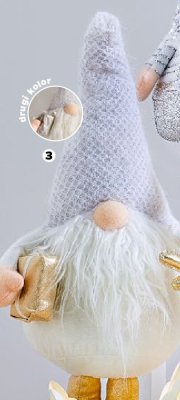 Stojący skrzat z prezentem promocja w Netto