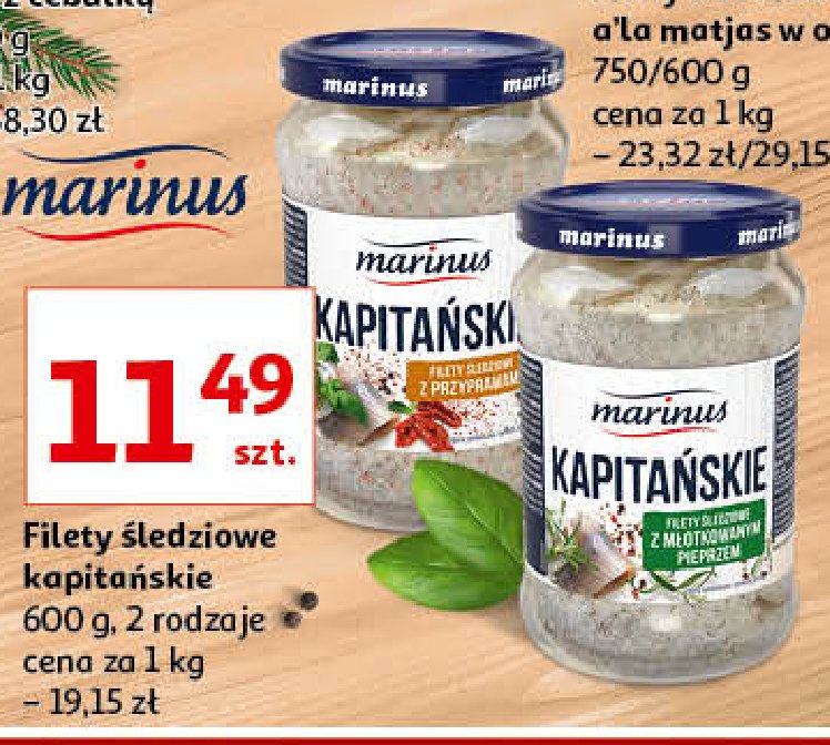 Filety śledziowe kapitańskie z przyprawami promocja