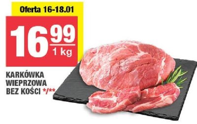Karkówka wieprzowa bez kości w plastrach Rzeźnik codzienna dostawa promocja w SPAR
