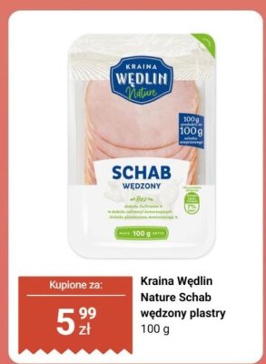Schab Nature wędzony plastry promocja w Biedronka