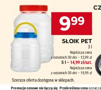 Słoik plastikowy 3 l promocja