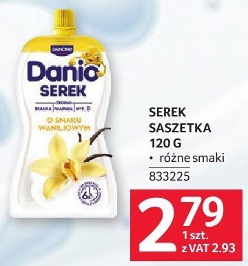 Serek saszetka Danio 120 g promocja w Selgros