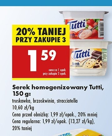 Serek truskawka Tutti promocja