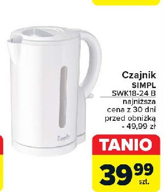 Czajnik swk 18-24 Simpl promocja w Carrefour Market