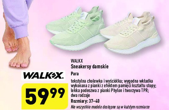Sneakersy damskie 37-40 Walkx promocja