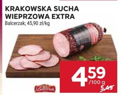 Krakowska sucha wieprzowa extra promocja w Stokrotka