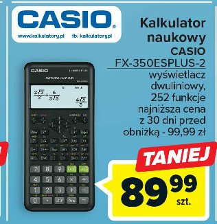 Kalkulator fx-350es plus-2 Casio promocja