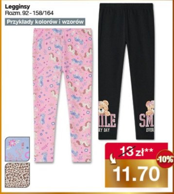 Legginsy dzieci臋ce 98-128 Kuniboo promocja w Woolworth