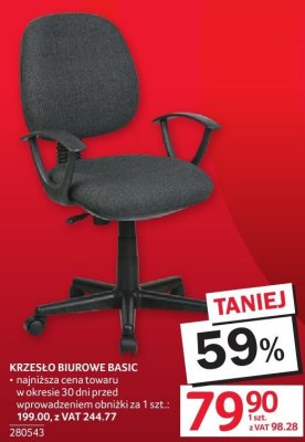 Krzesło biurowe BASIC promocja w Selgros