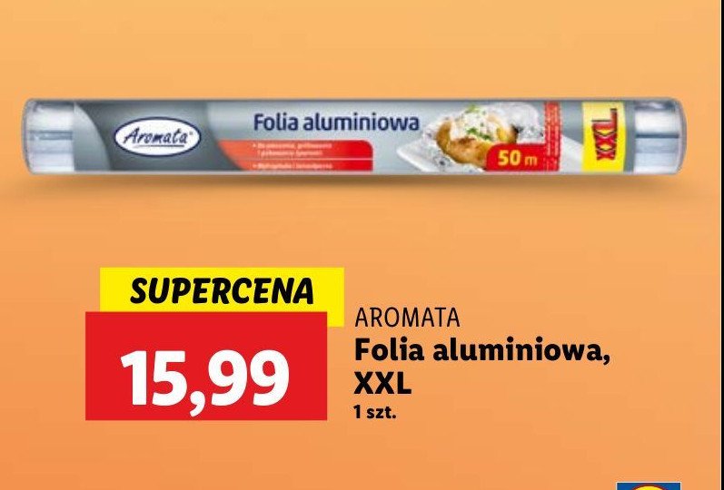 Folia aluminiowa 50 m Aromata promocja w Lidl