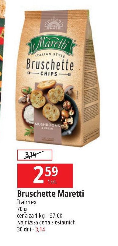 Bruschetta grzyby w śmietanie Maretti bruschette promocja