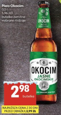 Piwo Okocim promocja w Delikatesy Centrum