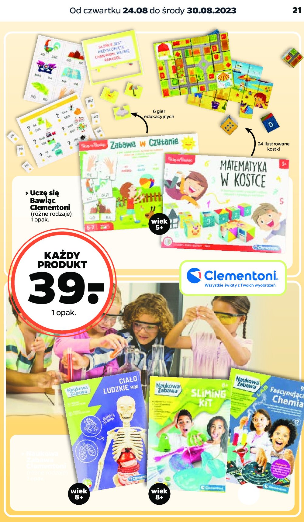 Naukowa zabawa - cia艂o ludzkie mini Clementoni promocja