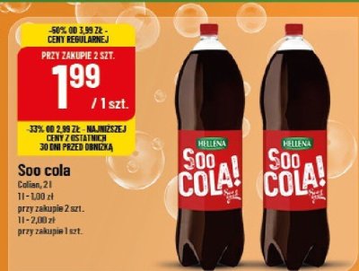 Napój Soo cola Celmar promocja w POLOmarket