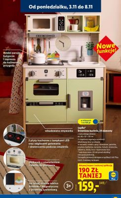 Drewniana kuchnia 24 elementy Lupilu promocja