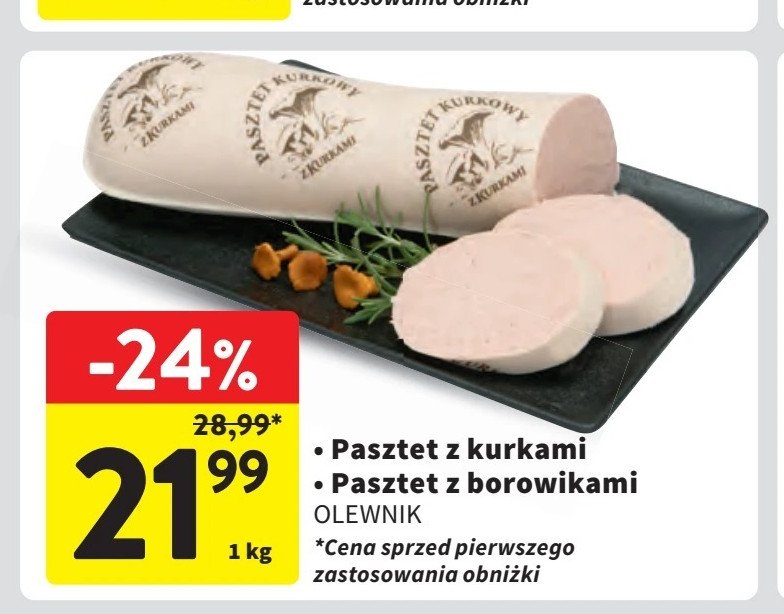 Pasztet z borowikami Olewnik promocja w Intermarche