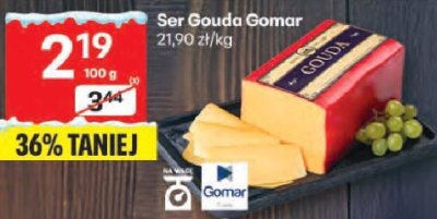 Ser Ser Gouda Gomar promocja w Delikatesy Centrum