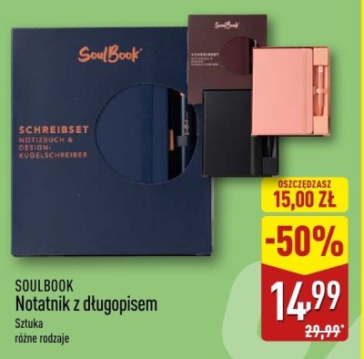 Notatnik z długopisem promocja w Aldi