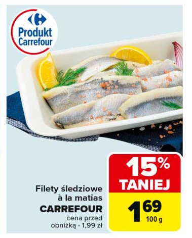 Filety śledziowe a'la matjas Carrefour promocja