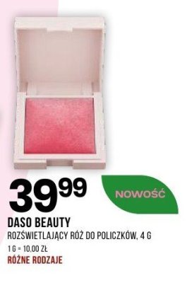 Róż do policzków DASO BEAUTY rozświetlający, różne rodzaje promocja w Drogerie Natura