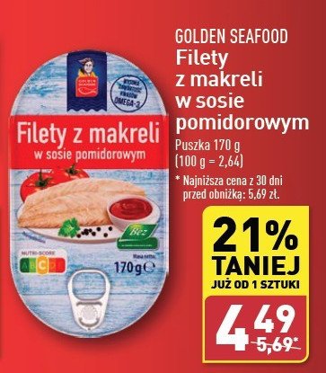 Filety z makreli w sosie pomidorowym Golden seafood promocja